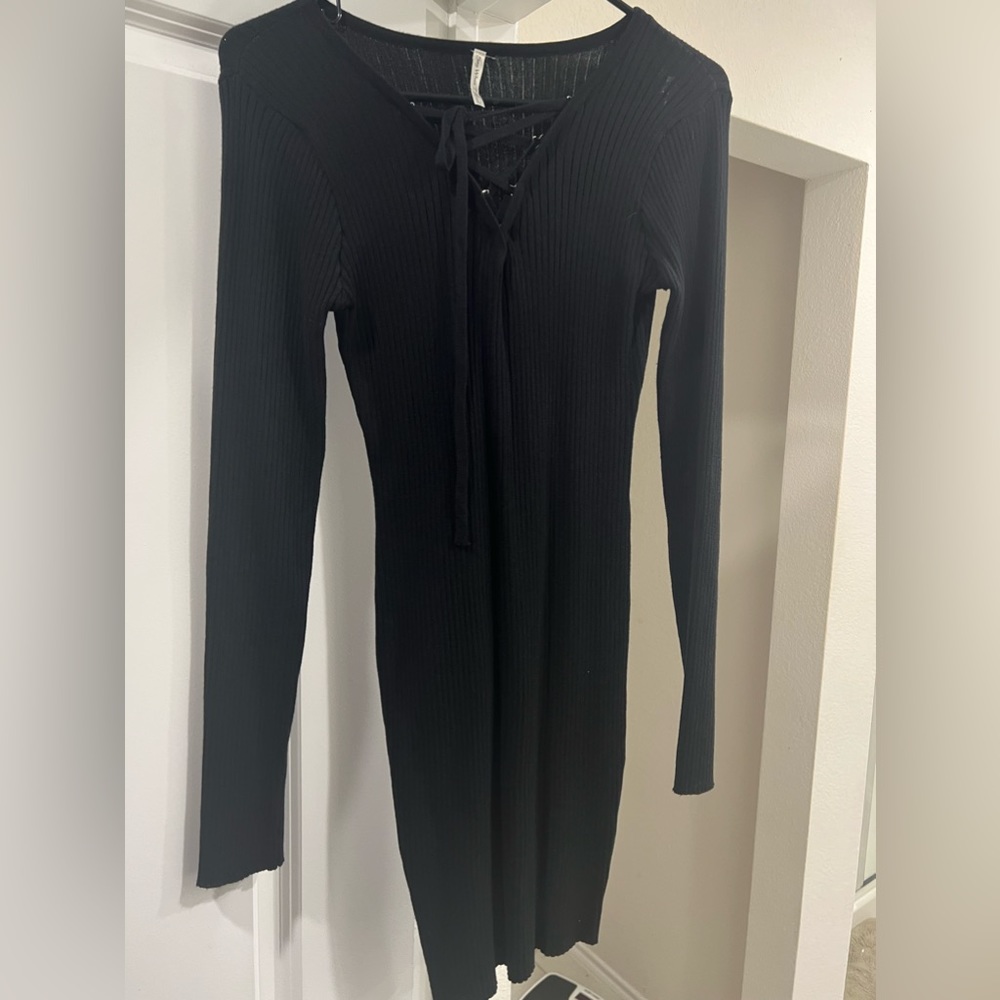 Long sleeve sweater dress